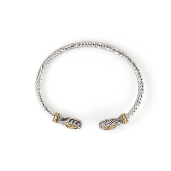 CITRINE ROPE CABLE BRACELET - Picture 6 of 6